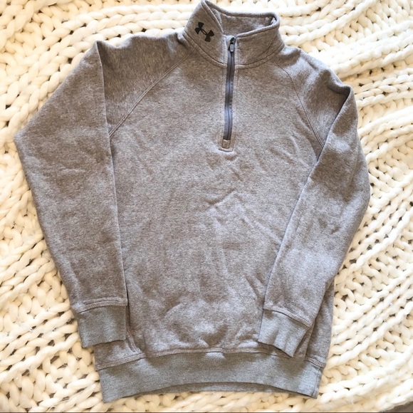 Under Armour gray half zip up sweater - Picture 2 of 5
